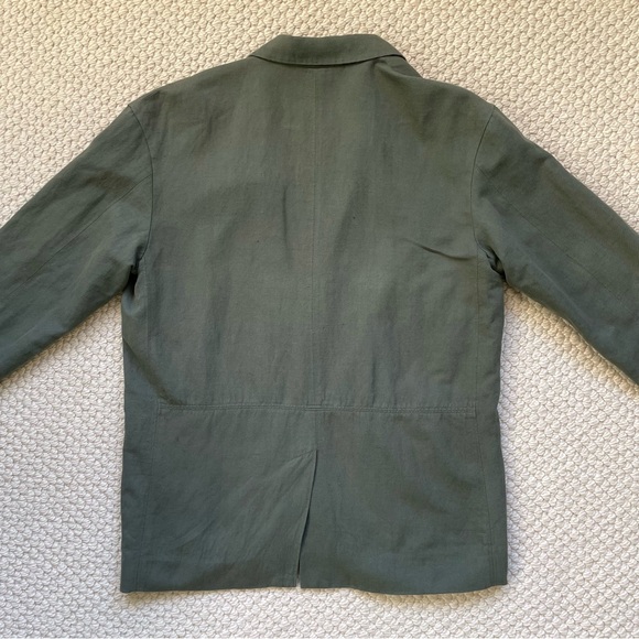 Apiece Apart oversized olive green linen blend blazer - Picture 9 of 16